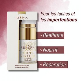 RENORA | Crème visage anti-imperfections et hydratante | Multi-miracle | Peau parfaite, soin des marques et des imperfections