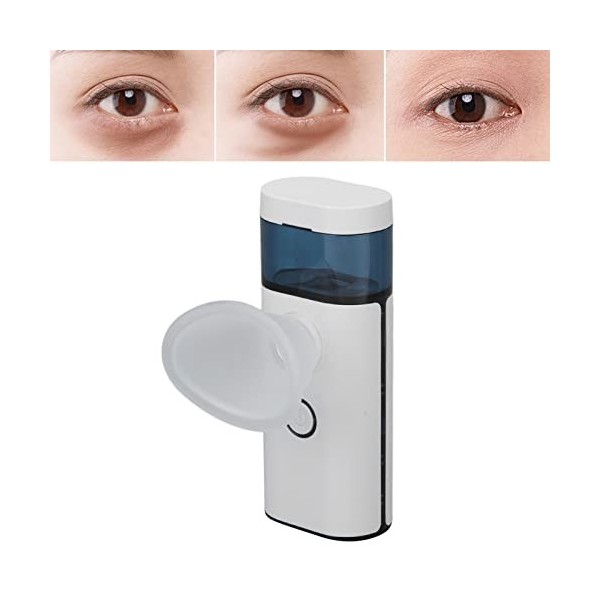 Pulvérisateur pour les yeux à la vapeur pour le visage Mini nébuliseur pour les yeux pour le visage Blanc Massage rechargeabl