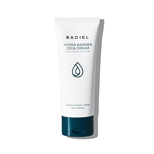 BACIEL - Hydra Barrière CICA Crème Hydra Barrier Cica Cream 100ml | Céramide, Hyaluronique, Niacinamide | Hydratant Visage,