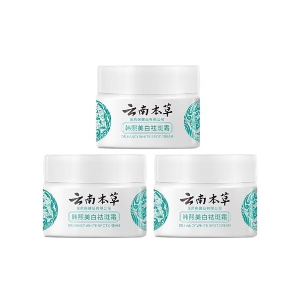 Crème blanchissante et anti-taches de rousseur à base de plantes du Yunnan, crème mélasma japonaise, crème blanchissante pour