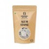 Green Velly Indian Organic Nature Alum Stone Fitkari 200 gm|Crystal White Stone| White Phitkari Stone Crystal