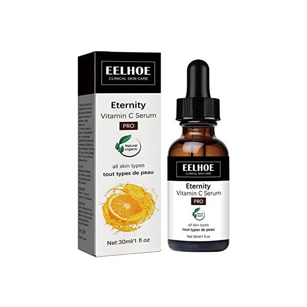 2023 nouveau eelhoe eternal Vitamin C Serum - sérum anti - âge renforcé de collagène, sérum de vitamine C pour les taches noi