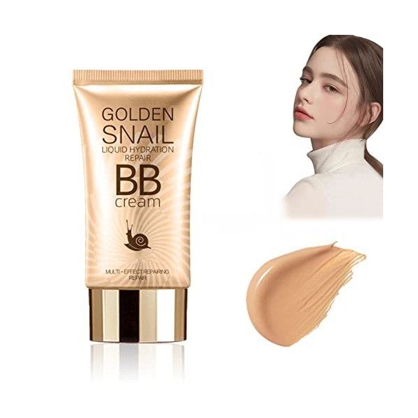 Crème BB Légère, Crème BB Hydratante Hydratante, Pores Imperfections Taches Couvrant Même Fond de Teint Liquide de Couleur de