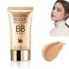 Crème BB Légère, Crème BB Hydratante Hydratante, Pores Imperfections Taches Couvrant Même Fond de Teint Liquide de Couleur de