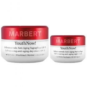 Marbert Yout hnow. anti-âge Day Cream Normal – MIXED Skin SPF15 + 15 ml crème de nuit 50 ml  – édition limitée.