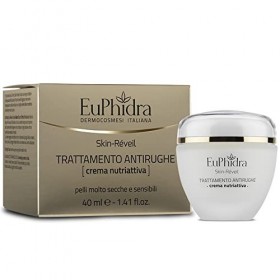 Euphidra Skin réveil, traitement antirides, crème nutriactive, poils très séches et sensibles - 40 ml.