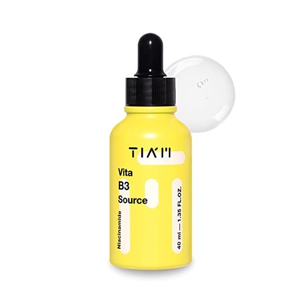 TIAM| Source Vita B3 | Sérum de soin coréen | Niacinamide & Alpha Arbutine | Visage Hydratant Niacinamide Sérum | Sérum éclai