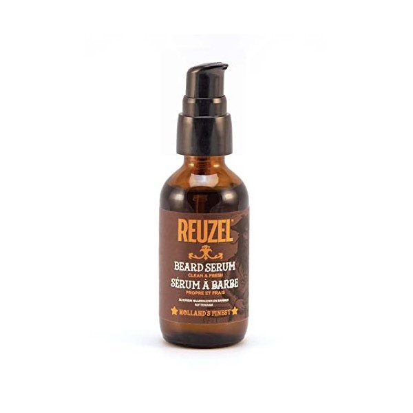 Reuzel Clean And Fresh Beard Serum - Light, Citrus Mint Scent - Formulated For Your Beard And Skin - WonT Clog Pores - Natur