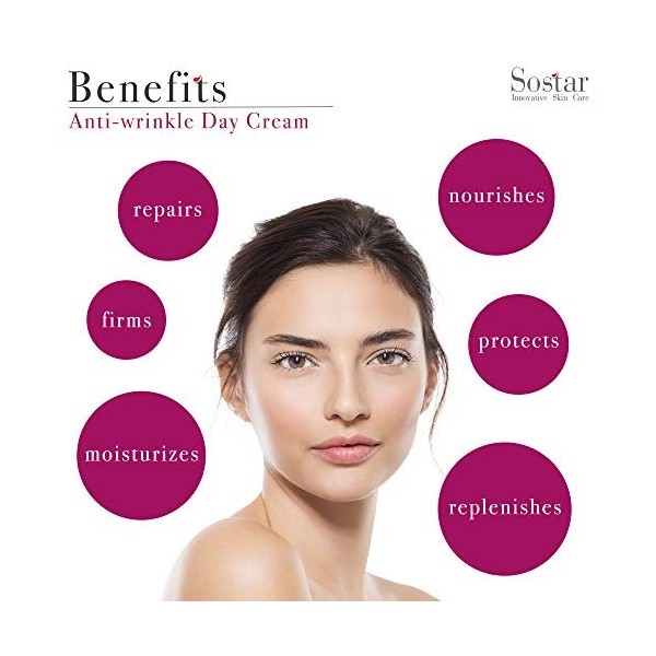 Sostar Crème Visage Anti-Rides Au Lait Dânesse - Crème Visage Intensive Naturelle Anti-Age Réduisant Les Signes De Vieilliss