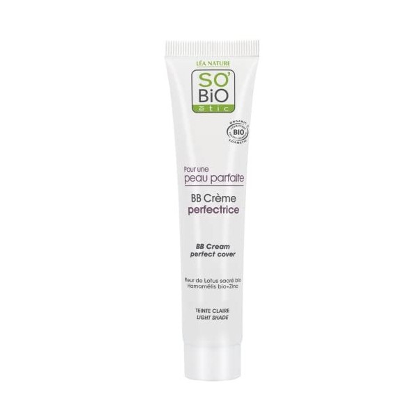 SoBio Étic BB crème perfectrice, Claire, Pour une peau parfaite 40 ml