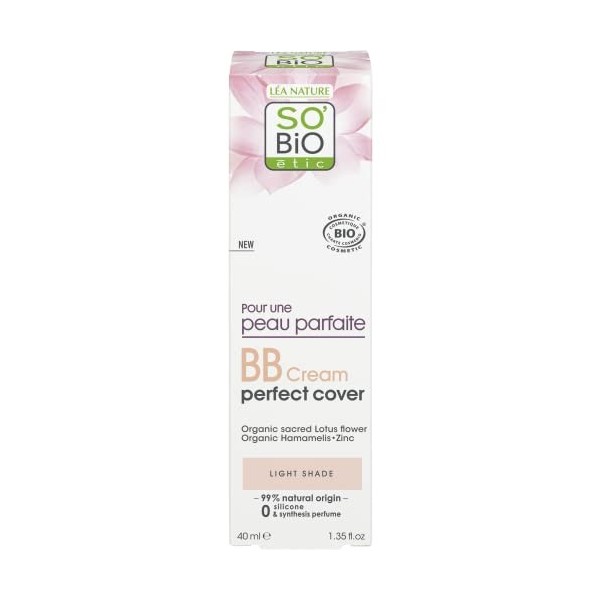 SoBio Étic BB crème perfectrice, Claire, Pour une peau parfaite 40 ml