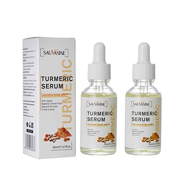 2022 New Turmeric Dark Spot Corrector Serum Hydrating Facial Body Serum For Face 2PCS turmeric serum 