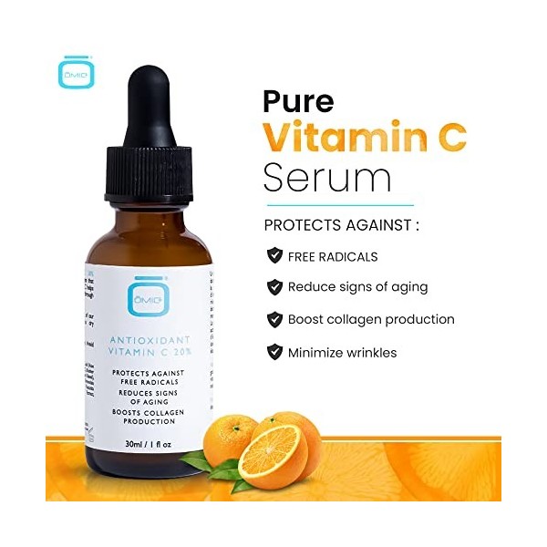 OMIC, Pure Vitamin C Serum | 1 fl oz / 30 ml | Facial Serum,Anti Aging, Anti Wrinkle | Vegan, Cruelty Free Paraben Free…