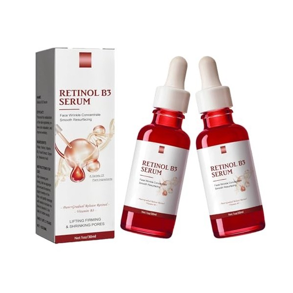 Retinol B3 Serum, Pure Retinol Serum for Face, Pure Retinol Face Serum with Vitamin B3, Anti Aging Face Serum for Lines, Face