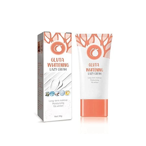 Orange Exfoliating Whitening Gel, Orange Exfoliating Gel Face Whitening, Gluta Whitening Lazy Cream Korean, Gluta Whitening C