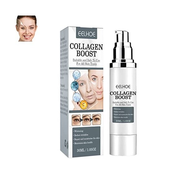 Collagen Boost Serum, Dark Spot Corrector , Vitamin C Serum , Collagen Boost Cream, Brighten And Firm Skin, Moisturizing For 