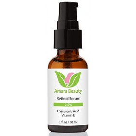 Retinol Sérum 2,5% avec Acide Hyaluronique et Vitamine E - 30 ml