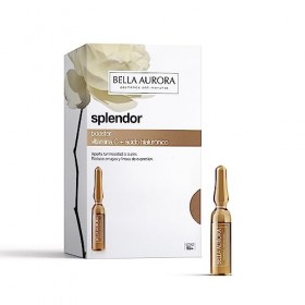 Bella Aurora, Splendor, Vitamine C + Acide Hyaluronique + Niacinamide, Sérum Éclat et Antioxydant, Sérum Anti-Âge en Ampoules