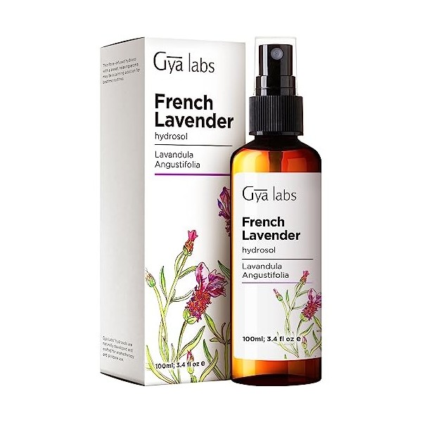 Gya Labs Spray à la lavande pour les soins de la peau - Brume pour le visage pour la peau - Brume doreiller/Spray - Spray au