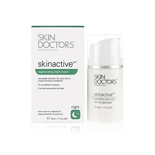 Skin Doctors Skinactive 14TM Regenerating Crème de Nuit Intensif Solution Complète à Vos Problèmes Peau Plus Fréquents Unité 