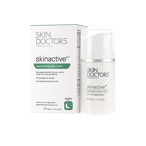 Skin Doctors Skinactive 14TM Regenerating Crème de Nuit Intensif Solution Complète à Vos Problèmes Peau Plus Fréquents Unité 