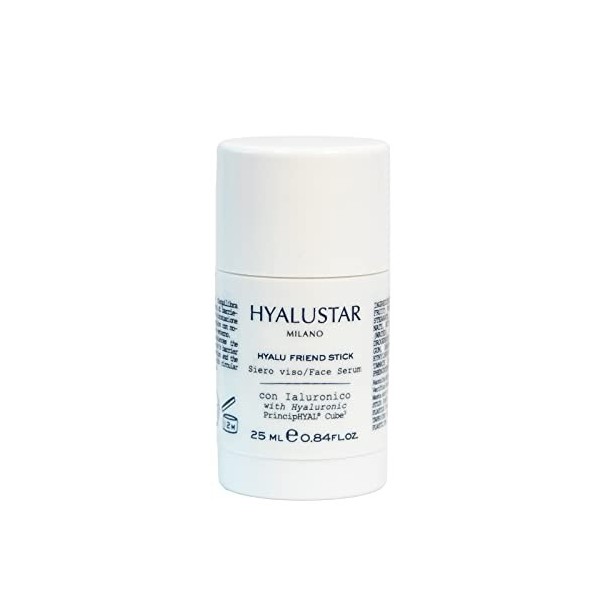 HYALUSTAR FRIEND STICK, Sérum facial au format stick, avec acide hyaluronique biotechnologique, hydratation intense, équilibr