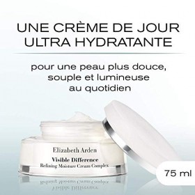 Elizabeth Arden Visible Difference, Crème de Jour Complexe Hydratante et Affinante 75ml , Soin Anti-Âge, pour les Peaux Fati