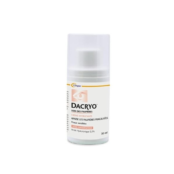 DACRYO® - Crème hydratante - Apaise les paupières fragilisées - Soin des paupières - France - 30 ml