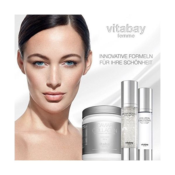 Vitabay Gel concentré dacide hyaluronique 50 ml - serum acide hyaluronique pur pour une utilisation quotidienne