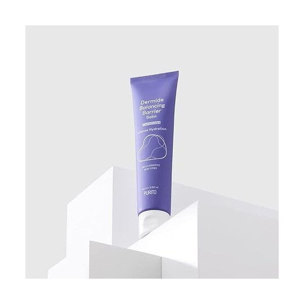 PURITO| Baume barrière équilibrant Dermide 60 ml/2,02 oz. Vegan, sans cruauté envers les animaux, hydratant, barrière cutanée