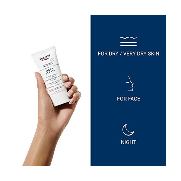 Eucerin Dry Skin Replenishing Face Night Cream - 5% Urea 50ml by Eucerin