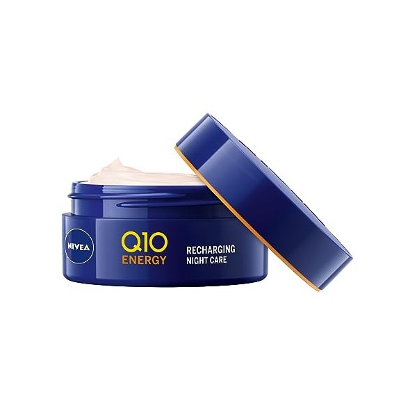 Q10 Energy Recharging Crème de nuit pour femme Crème de nuit énergisante pour le visage Crème de nuit hydratante avec vitamin