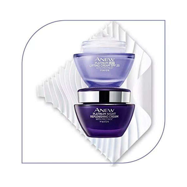 Avon Anew Platinum 60 + Lot de crème hydratante Jour Indice SPF25 et nuit