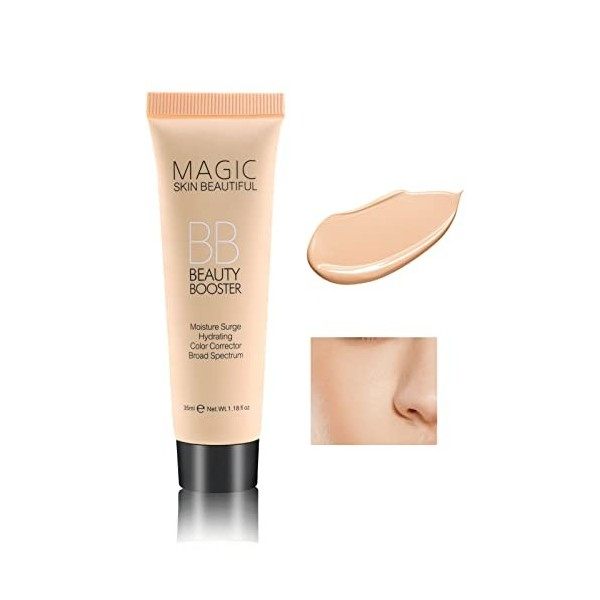 Boobeen Hydrating BB Cream, Full-Coverage Foundation&Concealer, Color Correcting Cream, Tinted Moisturizer BB Cream pour tous