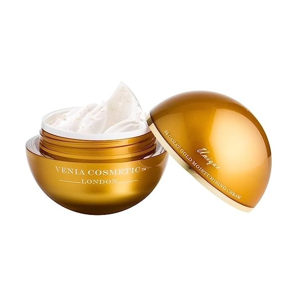 Unique – Crème hydratante quotidienne pour le visage en or 24 carats pour femme Active Naturals Crème parfumée hydratante quo