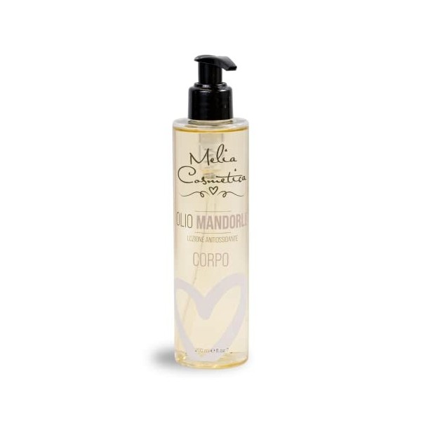 Olio di mandorle dolci - Nutriente, elasticizzante, tonificante ed idratante - Melia Cosmetica - 200ml 200ml 