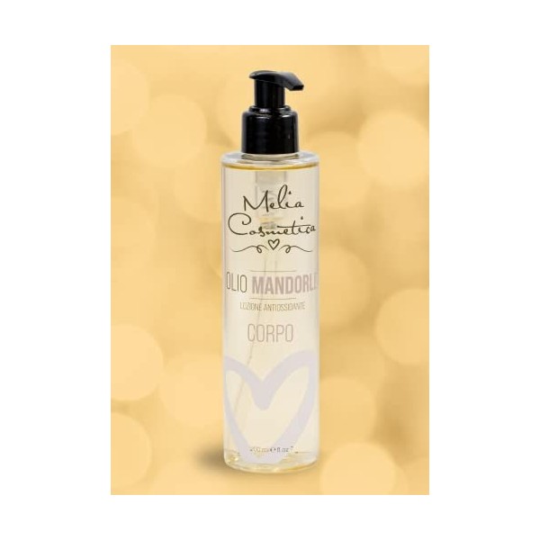 Olio di mandorle dolci - Nutriente, elasticizzante, tonificante ed idratante - Melia Cosmetica - 200ml 200ml 