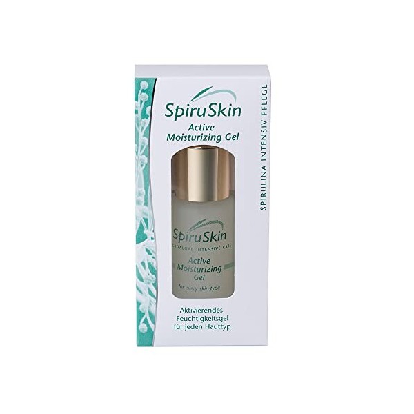 Sanatur SpiruSkin Active Gel Hydratant 30 ml. Activation et hydratation pour votre peau. Formule avancée avec des microalgues