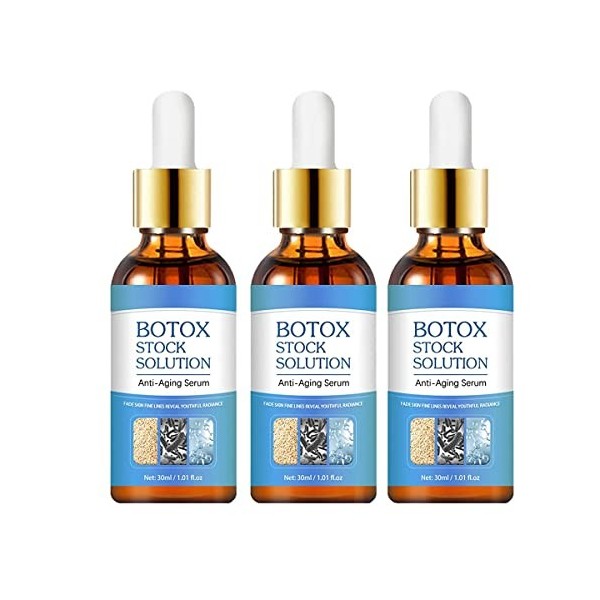 3Pcs Botoxlux Collagen Anti Aging Face Serum,Instant Face Tightening Botox Cream,Serum for Face and Wrinkle