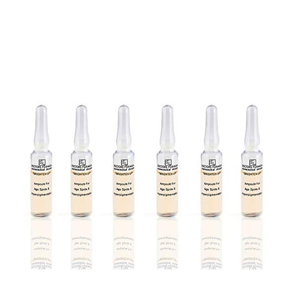 Doctors Formula Lot de 7 ampoules illuminatrices pour taches de vieillesse et hyperpigmentation 2 ml