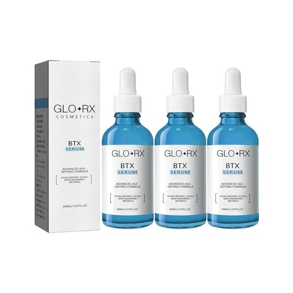 30ml GLORX Botox Face Serum, GLO RX Botox Face Serum, GLO RX BTX Serum, Botox Stock Solution Facial Serum, For All Skin Types