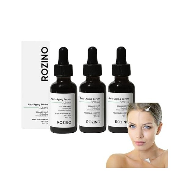 Rozino Anti Aging Serum, Rozino 30 Days Advanced Collagen Boost Anti-Aging Botox Face Serum, Rozino Face Serum, Collagen Seru