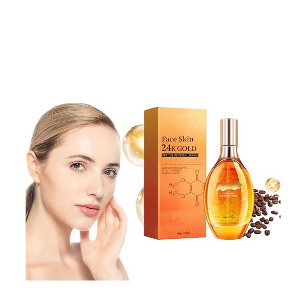 Flysmus Q10skin 24k Gold Peptide Reversal Serum, Flysmus Revitapeptide Reversal Serum, Damage Reversal Serum, Collagen Boost 