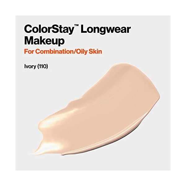 Revlon ColorStay Fond de teint pour peaux mixtes et huileuses SPF15 110 Ivoire 30 ml