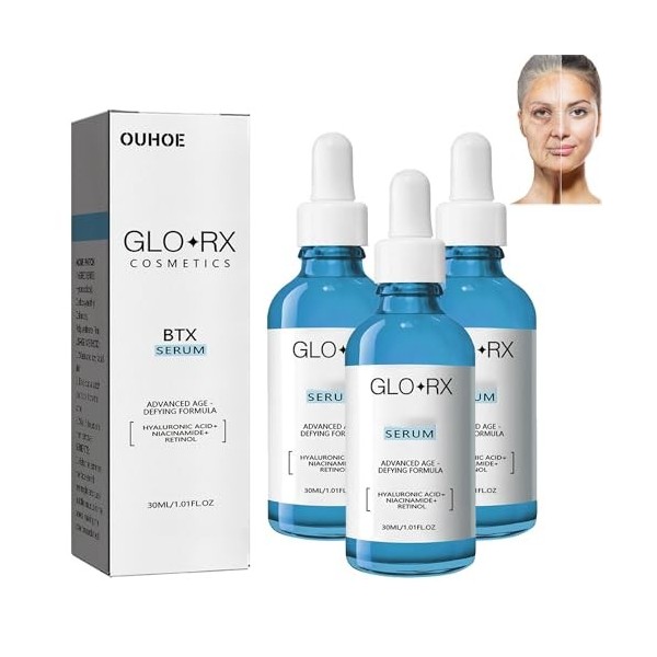 Glorx Botox Face Serum, Glo Rx Btx Serum, Botox Stock Solution Facial Serum, Anti Aging Collagen Serum, For Women Face Fade F