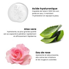 Fitena - Sérum Hydratant Naturel pour le Visage et le Cou - 30ml - Ingrédients Naturels pour une Peau Eclatante