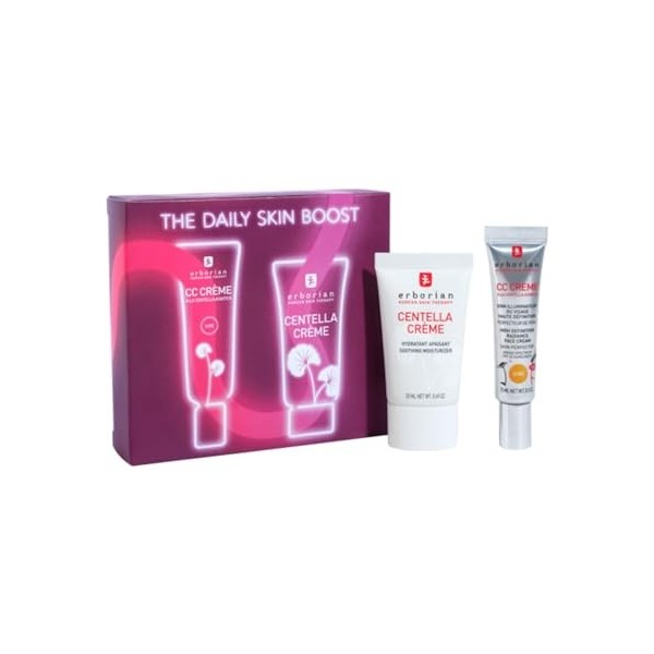 Erborian - The Daily Skin Boost - XMAS23 Kit CC Centella - CC Crème Doré 15ml + Centella Crème 20ml - Doré