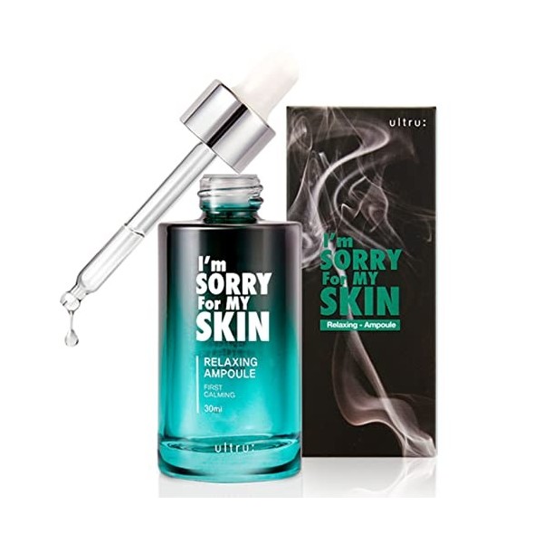 Im Sorry For My Skin Relaxing Ampoule 30ml - Korean Skincare Ampoule Sérum Hydratante avec Effet Apaisant et Anti Aging Anti