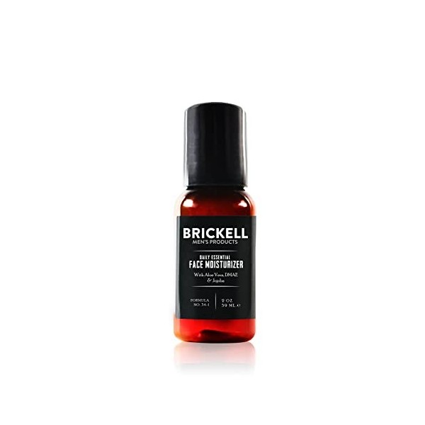 Brickell Mens Products Crème Visage Quotidienne Essentielle - Crème Visage Naturelle et Bio Parfumée, 2 onces 