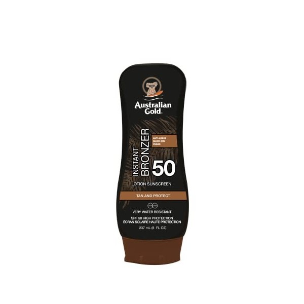 Crème Solaire avec Bronzer SPF50 237ml Australian Gold